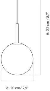 Menu TR Bulb lampa wisząca 1-pkt. mosiądz/matowa - Lampy sufitowe - miniaturka - grafika 2