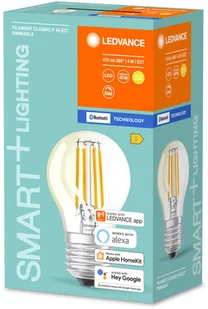 LEDVANCE SMART+ LEDVANCE SMART+ BT Mini Bulb filament E27 4W 827 - Systemy inteligentnych domów - miniaturka - grafika 2