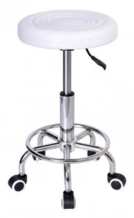 Taboret kosmetyczny KB-Monza biały STOŁEK MONZA BIAŁY - Krzesła i taborety kosmetyczne - miniaturka - grafika 3