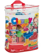 Klocki - Clementoni CLEMMY PLUS Zestaw Klocków 30 elementów w woreczku 18 m+ CLE14879 - miniaturka - grafika 1