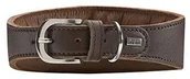 Obroże dla psów - HUNTER Hunter Super Soft obroża dla psa, miękka skóra bydlęca, ciemnobrązowy 62506 - miniaturka - grafika 1