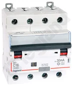 Wyłączniki światła i elektryczne - Schneider Wyłącznik-różnicowo-nadprądowy-P-314-4P-C-16A-30MA-TYP-A-Serii-DX3 411234 - miniaturka - grafika 1