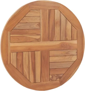 vidaXL Blat stołu lite drewno tekowe okrągły 60 cm 48984 - Stoły - miniaturka - grafika 4