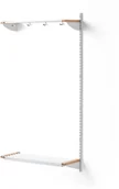 Wieszaki i stojaki - AJ Produkty Wieszak ubraniowy JEPPE, półka na nakrycia głowy, moduł dodatkowy, 1790x900x310 mm, biały/brzoza - miniaturka - grafika 1