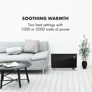 Klarstein Klarstein Bornholm Curved Ambient grzejnik konwekcyjny 1000/2000W czarny ACO7-Bornholm CrV - Ogrzewanie przenośne - miniaturka - grafika 2