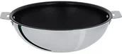 Woki - Cristel cristel Wok t28qe casteline amovible Wok z powłoką nieprzywierającą exceliss, ze stali nierdzewnej, średnica 28 cm, 34,5 x 28 x 8,9 cm WOKT28QE - miniaturka - grafika 1