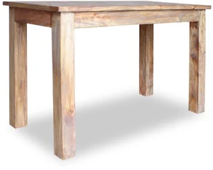 vidaXL Stół do jadalni z litego drewna odzyskanego, 120x60x77 cm - Stoły - miniaturka - grafika 3