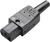 Kostki, złączki, wtyczki - Kaiser Wtyk zasilający IEC Kaiser C13 10 A 250 V 3-pin szary 794/sw - miniaturka - grafika 1