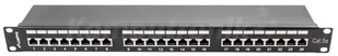 LANBERG Patch Panel 24 Port 1U Kat.5E czarny ekranowany SPL1OKEP0100 - Pozostałe akcesoria sieciowe - miniaturka - grafika 3