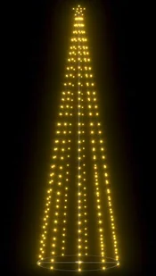 vidaXL Ozdoba świąteczna w kształcie choinki, 330 LED, 100x300 cm - Oświetlenie świąteczne - miniaturka - grafika 4