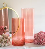 Wazony i flakony - Wazon tuba łososiowy M - miniaturka - grafika 1