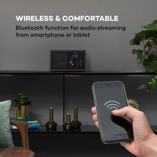 Auna Ambient czarne drewno - Radia - miniaturka - grafika 3