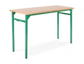 Meble do szkół i przedszkoli - Ławka, stół szkolny Żak plus B 2 osobowy 1300x500 - miniaturka - grafika 1