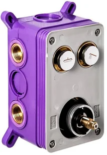 CORSAN Prysznicowa bateria podtynkowa Box Adour chromowana z termostatem BT02CH - Baterie podtynkowe - miniaturka - grafika 6