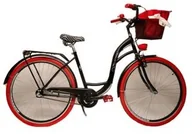 Rowery - Victoria Vivienne Folk 28" czarno-czerwony (219102) - miniaturka - grafika 1