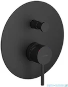 Baterie wannowe i prysznicowe - Oltens Molle prysznicowa podtynkowa czarny mat 34100300 - miniaturka - grafika 1