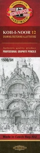 Koh-I-Noor Koh-I-Noor Ołówek grafitowy 1500/5H 12 szt - Ołówki - miniaturka - grafika 2