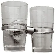 Akcesoria łazienkowe - Merida Kubek łazienkowy podwójny szklany - miniaturka - grafika 1