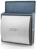 Skrzynki na listy - BITUXX PÓŁOKRĄGŁA SOLIDNA SKRZYNKA POCZTOWA NA LISTY DESIGN NAŚCIENNA  M15981 - miniaturka - grafika 1