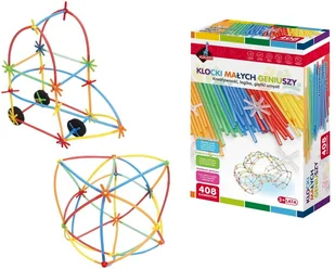 Askato Klocki słomki MIDI 408 elementów - Zabawki konstrukcyjne - miniaturka - grafika 4