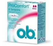 Tampony - Johnson&Johnson J&J O.B. Tampony PROCOMFORT MINI 8szt. - miniaturka - grafika 1