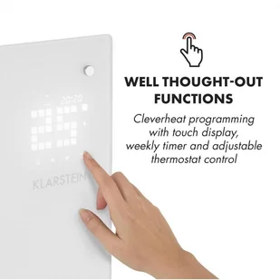 Klarstein Klarstein Bornholm Curved Ambient grzejnik konwekcyjny 1000/2000W biały - Ogrzewanie przenośne Klarstein Klarstein Bornholm Curved Ambient grzejnik konwekcyjny 1000/2000W biały - Ogrzewanie przenośne - miniaturka - grafika 3