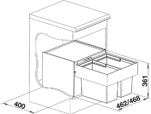 Blanco SELECT 50/2 518722 - Kosze na śmieci - miniaturka - grafika 3