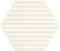 Płytki ceramiczne - Paradyż Woodskin Bianco Heksagon Struktura B 19,8x17,1 - miniaturka - grafika 1