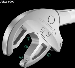Wera Samonastawny klucz regulowany Joker XS, 117mm, rozstaw szczęk 7-10mm, 1/4-3/8, serii Joker 6004, [05020099001] 05020099001 - Klucze i nasadki - miniaturka - grafika 8