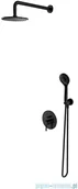Baterie umywalkowe - Omnires Y podtynkowy zestaw prysznicowy czarny SYSY38BL | - miniaturka - grafika 1