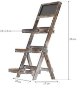 Kwietniki - Drewniany stojak na kwiaty KWIETNIK drabinka półka - miniaturka - grafika 1