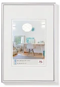 Ramki na zdjęcia - Walther kv015b New Lifestyle tworzywo sztuczne ramka, srebro, 42 cm x 59,4 cm (DIN A2) KV426S - miniaturka - grafika 1
