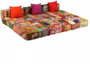 vidaXL Patchworkowa sofa modułowa, 3-osobowa vidaXL - Sofy i kanapy vidaXL Patchworkowa sofa modułowa, 3-osobowa vidaXL - Sofy i kanapy - miniaturka - grafika 8