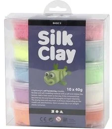 Masa plastyczna CREATIV 10x40g. Silk Clay 79146 - Masy plastyczne - miniaturka - grafika 3