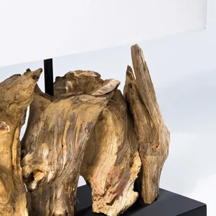 KARE Lampa stołowa Nature Vertical, stopa z drewna - Lampy stojące - miniaturka - grafika 4