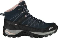 Buty trekkingowe damskie - CMP Campagnolo Campagnolo Rigel WP Buty trekkingowe Mid Kobiety, niebieski/czarny EU 42 2021 Trapery turystyczne 3Q12946-53UG-42 - miniaturka - grafika 1