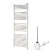 Grzejniki łazienkowe - WARMTEC Grzejnik łazienkowy elektryczny 55 x 150 cm ENCANTO Warmtec biały ENCANTO-550X1500-B-EL - miniaturka - grafika 1