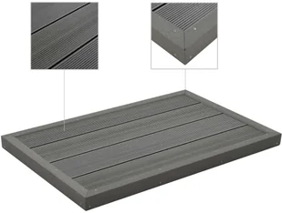 vidaXL Podest kompozytowy WPC pod prysznic solarny/drabinkę basenową 45016 - Inne akcesoria do nawadniania - miniaturka - grafika 4