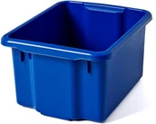 Pojemniki biurowe - AJ Produkty Niebieski pojemnik platikowy 15 l - 295x200x360mm - miniaturka - grafika 1