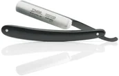 Brzytwy fryzjerskie - Giesen & Forsthoff's Timor Blue Steel 5/8" prosta brzytwa z czarnym uchwytem - miniaturka - grafika 1