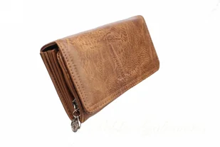 Jennifer Jones Portfel Damski Skóra Ekologiczna Z Teksturą Średni Z Suwakiem Wewnątrz 1108 - Portfele - miniaturka - grafika 2