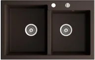 Zlewozmywaki - Berg ELEMENT BRL2203 2-KOMORY KOLOR CZARNY - miniaturka - grafika 1