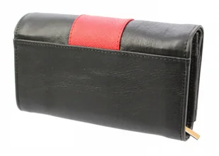 PolskaGalanteria.pl Portfel Damski PolskaGalanteria Z Wstawką Długi Suwak Skóra Naturalna CZARNY WZÓR I D14-WST - Portfele - miniaturka - grafika 10