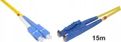 Pigtaile światłowodowe - Patchcord SC/PC-E2000/PC Sm dx 2.8mm G657A1 15m - miniaturka - grafika 1