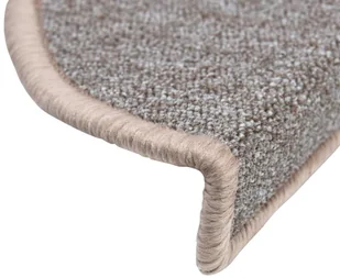 vidaXL Nakładki na schody, 15 szt., 65 x 24 x 4 cm, jasnobrązowe - Dywany - miniaturka - grafika 5