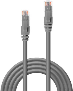 Lindy 45402 Kabel sieciowy skrętka) Cat.6 U/UTP LSZH szary 1m LY-45402 - Kable miedziane - miniaturka - grafika 2