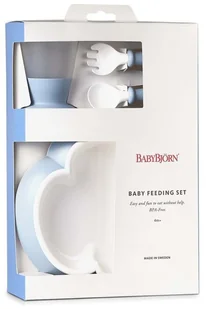 Baby Bjorn Zestaw do karmienia, Powder Blue - Zestawy naczyń dla dzieci - miniaturka - grafika 5