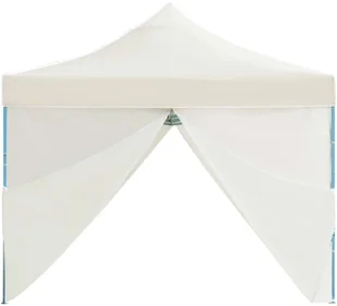 vidaXL Składany namiot z 8 ścianami bocznymi, 3 x 9 m, kremowy - Pawilony ogrodowe - miniaturka - grafika 18