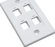 Wtyczki i adaptery - Intellinet 4-portowy panel na moduły Keystone do puszki PN 517874 biały-163316 - miniaturka - grafika 1