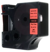 Etykiety do drukarek - Dymo JetWorld Taśma Rhino Czarny na Czerwonym 19mm x 5,5m Winylowa, Vinyl (18439) JWT-D18439N - miniaturka - grafika 1